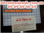 In tem bảo hành giá rẻ, in tem decal vỡ chống tháo tem cho hàng hóa