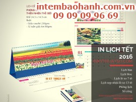Bảng báo giá in lịch tết