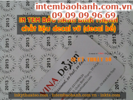 In tem bảo hành Bình Thạnh