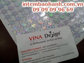 In tem chống hàng giả từ chất liệu decal phản quang